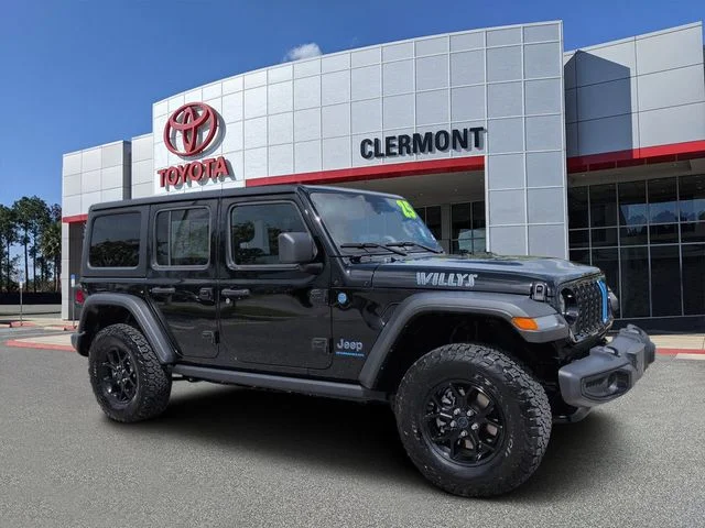 Used 2025 Black Jeep Willys 4xe image 1