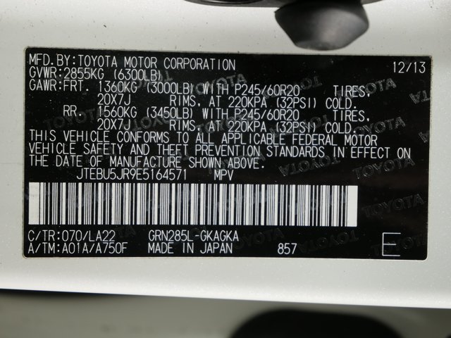 Used 2014 Blizzard Pearl Toyota Limited image 35