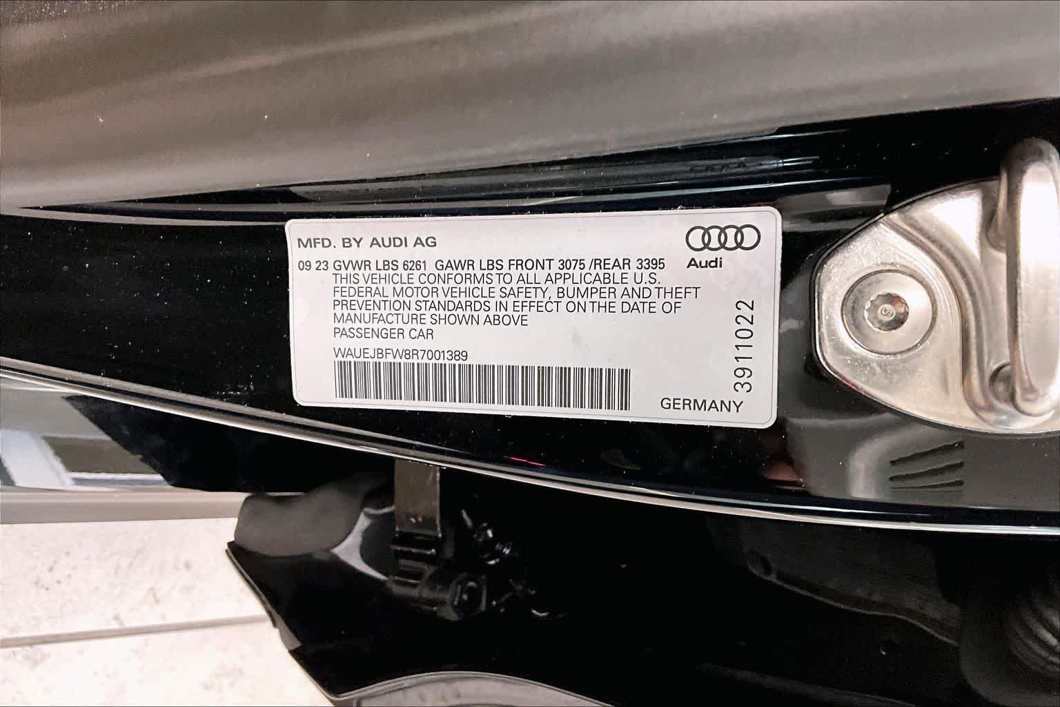 Certified Used 2024 Mythos Black Metallic Audi Prestige image 33