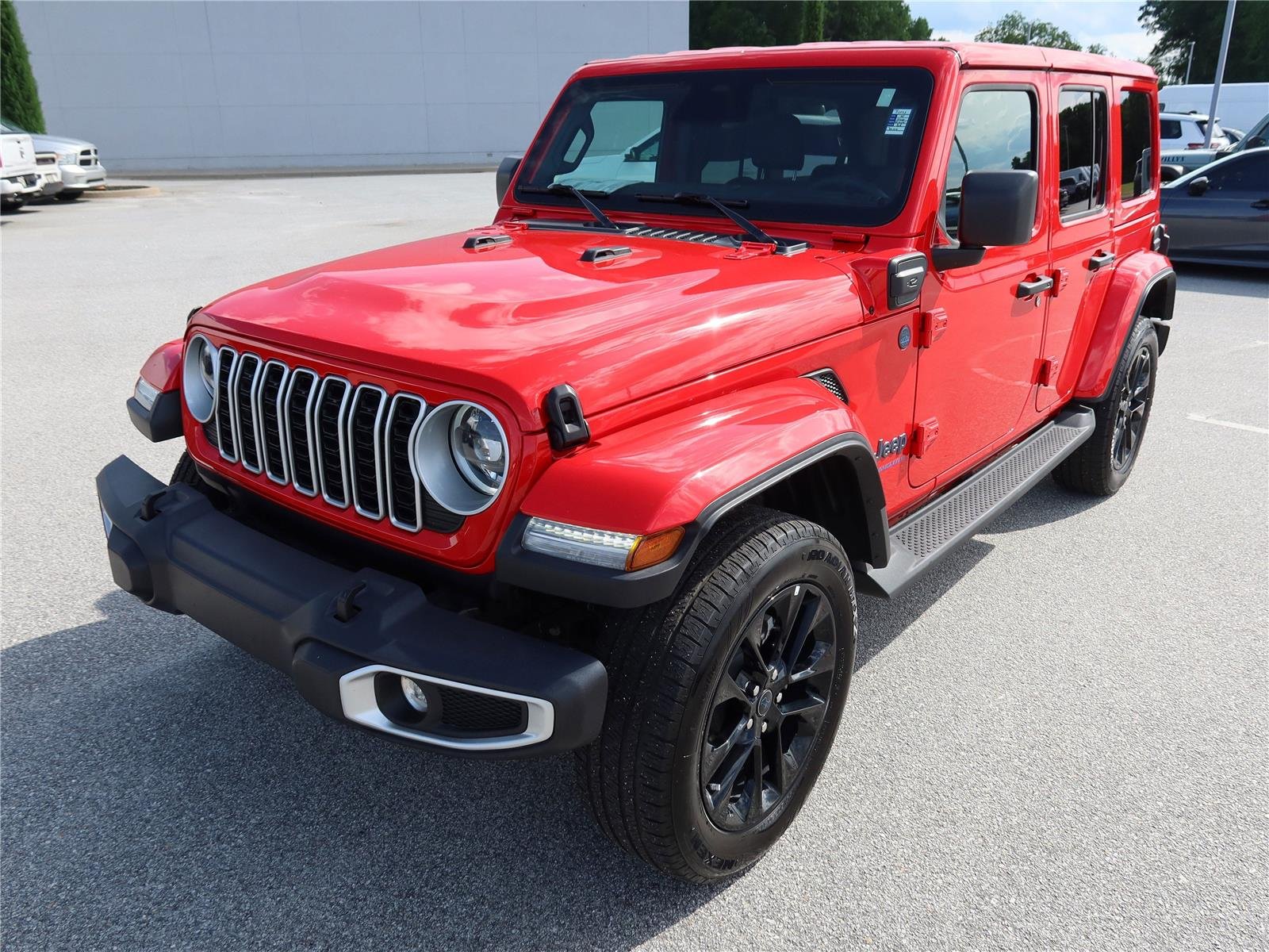Certified Used 2025 Firecracker Red Clearcoat Jeep Sahara image 3