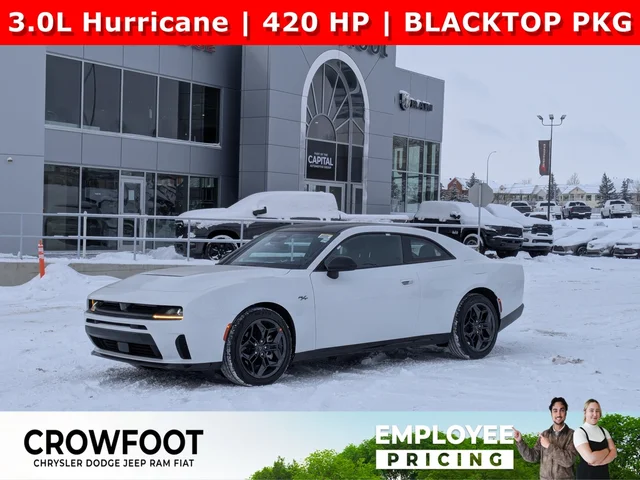 2026 Dodge Charger R/T - - AWD - Blacktop Pack - Hurricane Turbo - 20 Black Wheels & More!