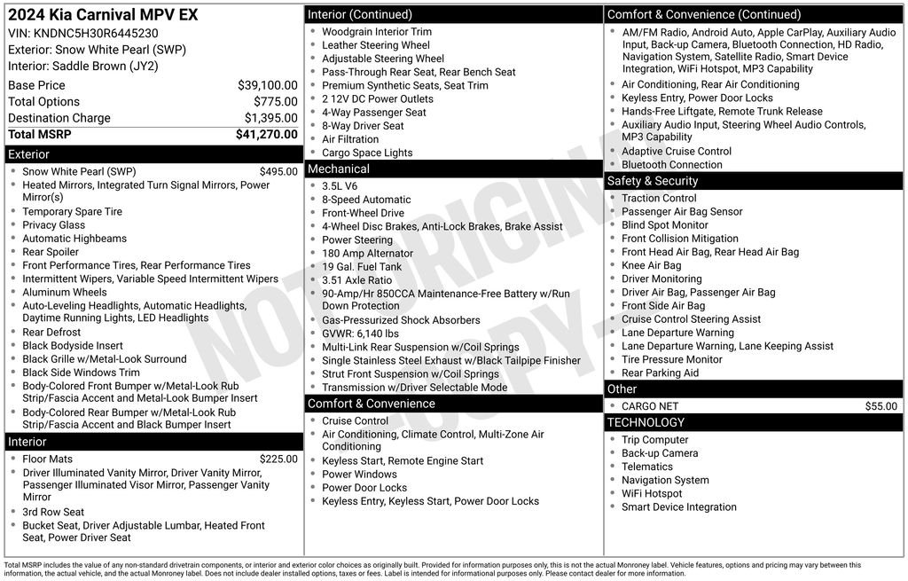 Certified Used 2024 White Kia EX image 23