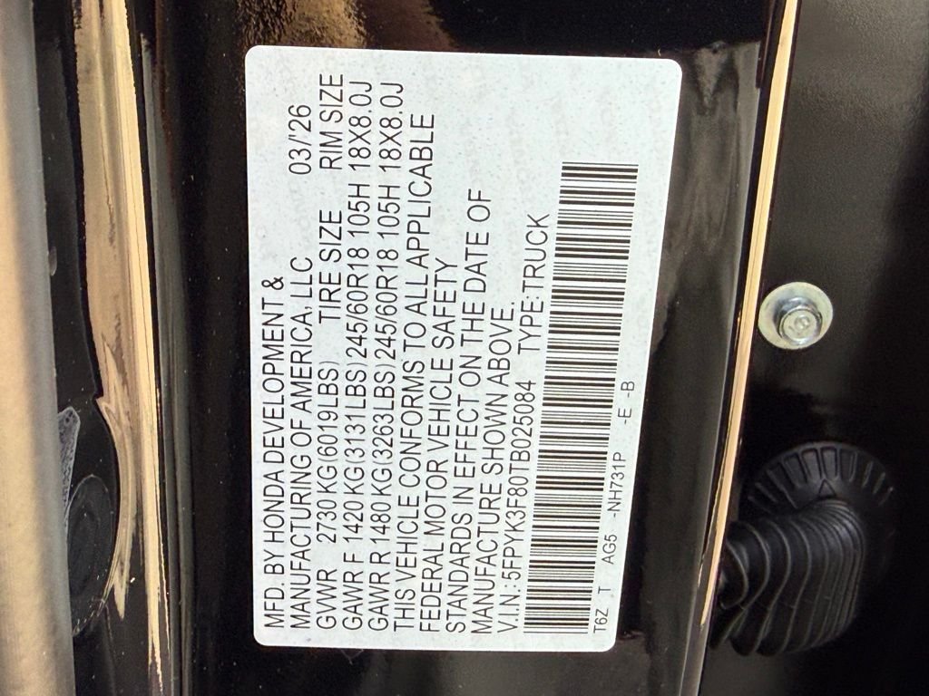2026 Honda Ridgeline Black Edition - Photo 28