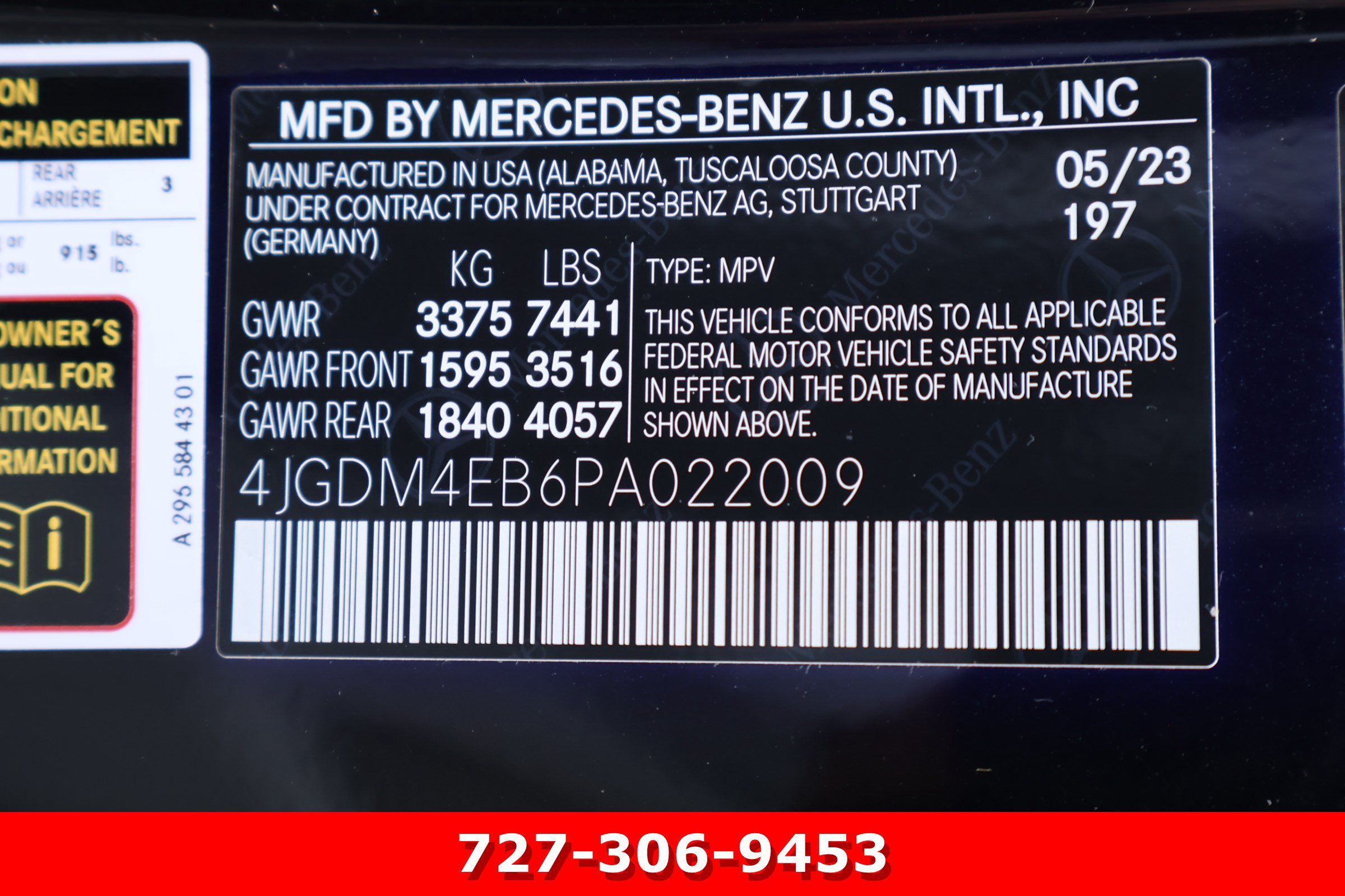 Certified Used 2023 Obsidian Black Metallic Mercedes-Benz EQS 580 image 30