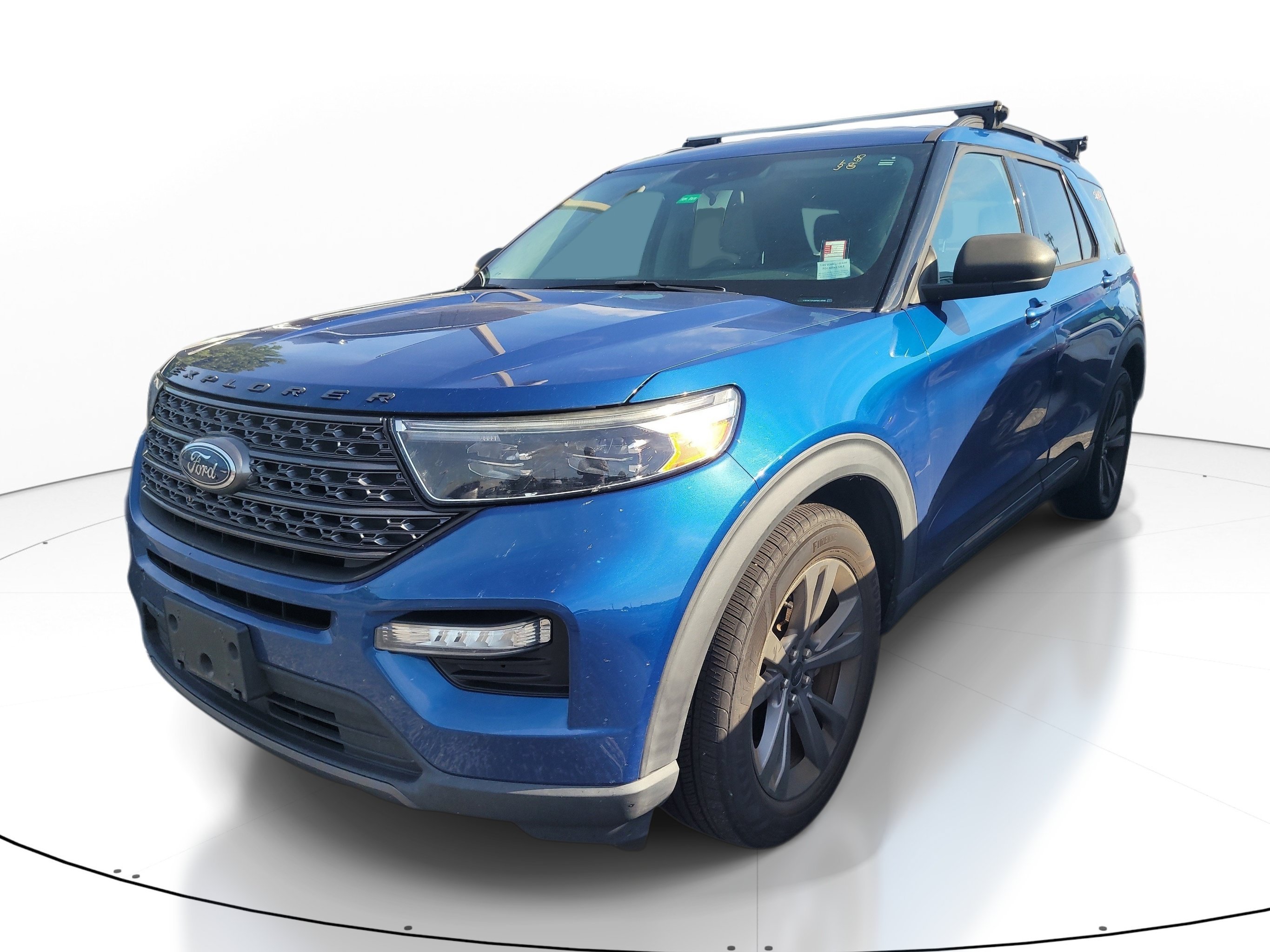 Used 2021 Blue Metallic Ford XLT image 3
