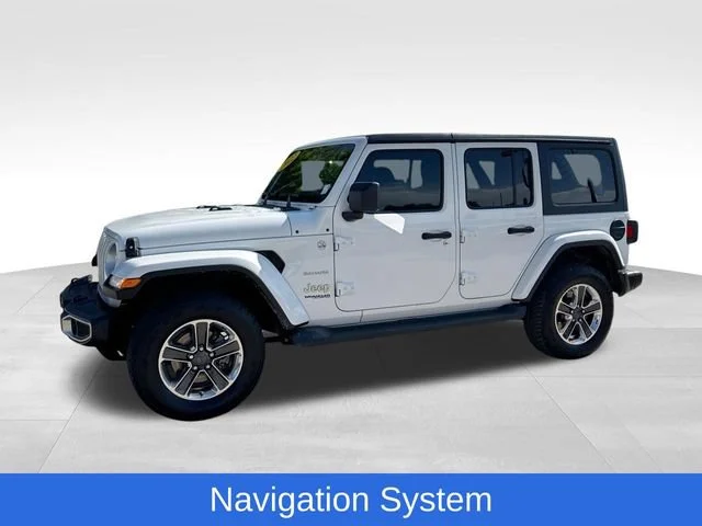 Used 2022 White Jeep Unlimited Sahara image 1