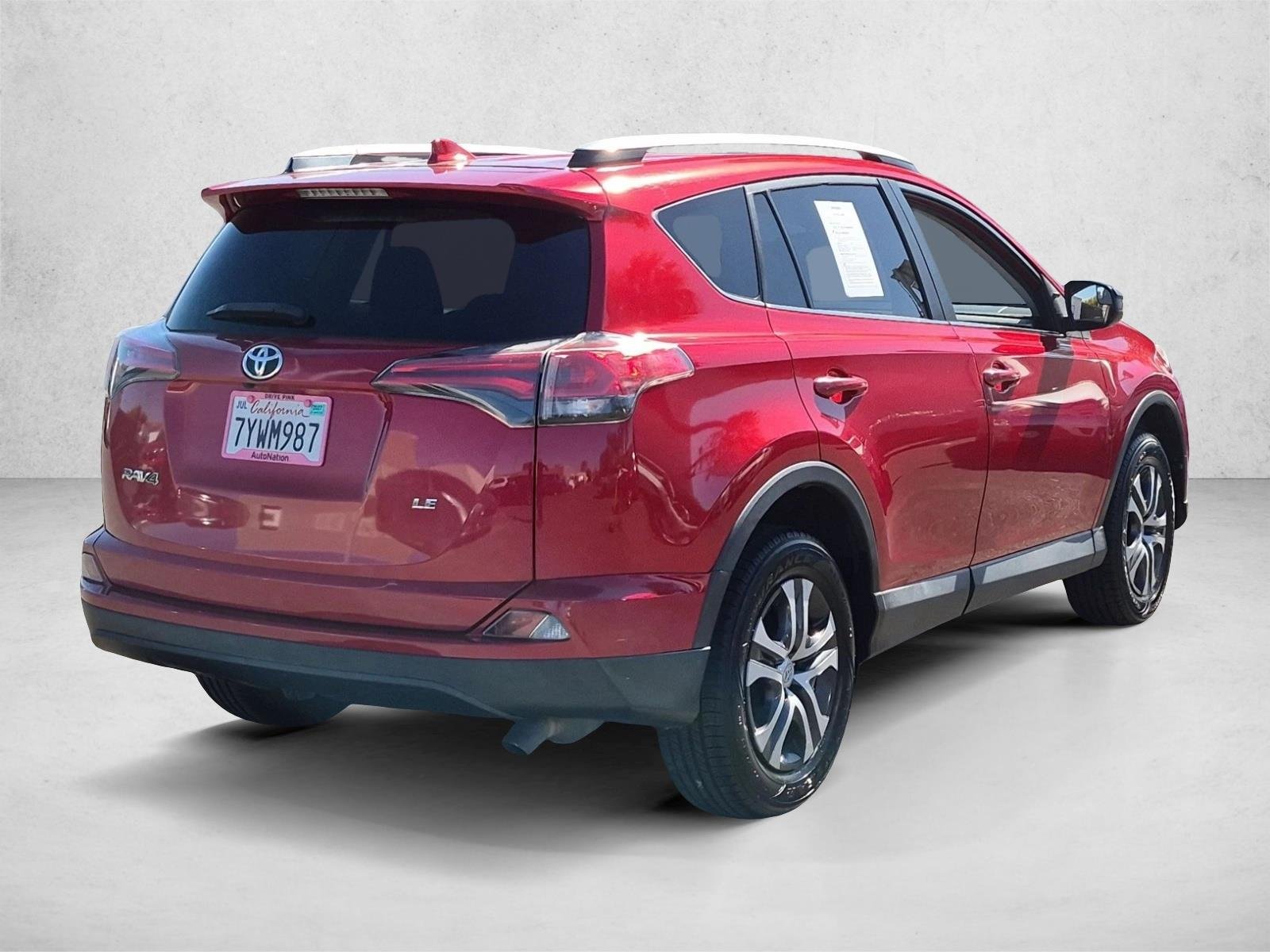 Used 2017 Barcelona Red Metallic Toyota LE image 5