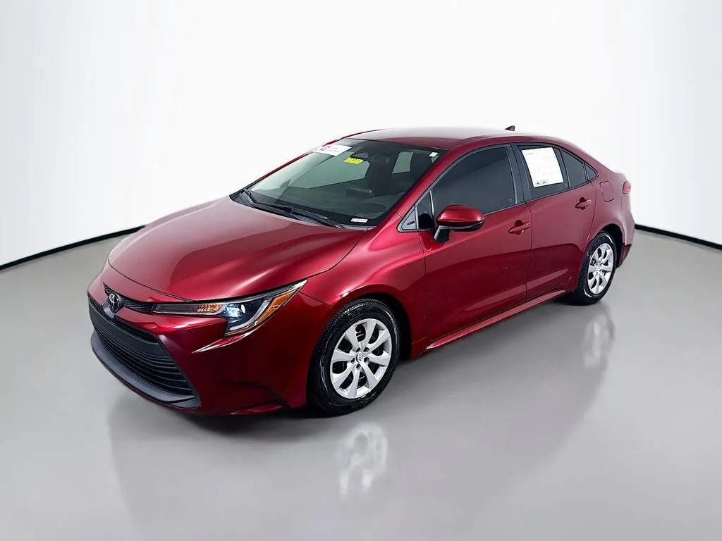 Certified Used 2023 Ruby Flare Pearl Toyota LE image 3
