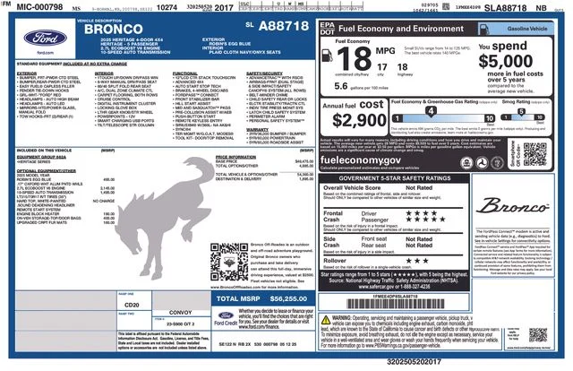 Used 2025 Blue Ford Heritage Edition image 45