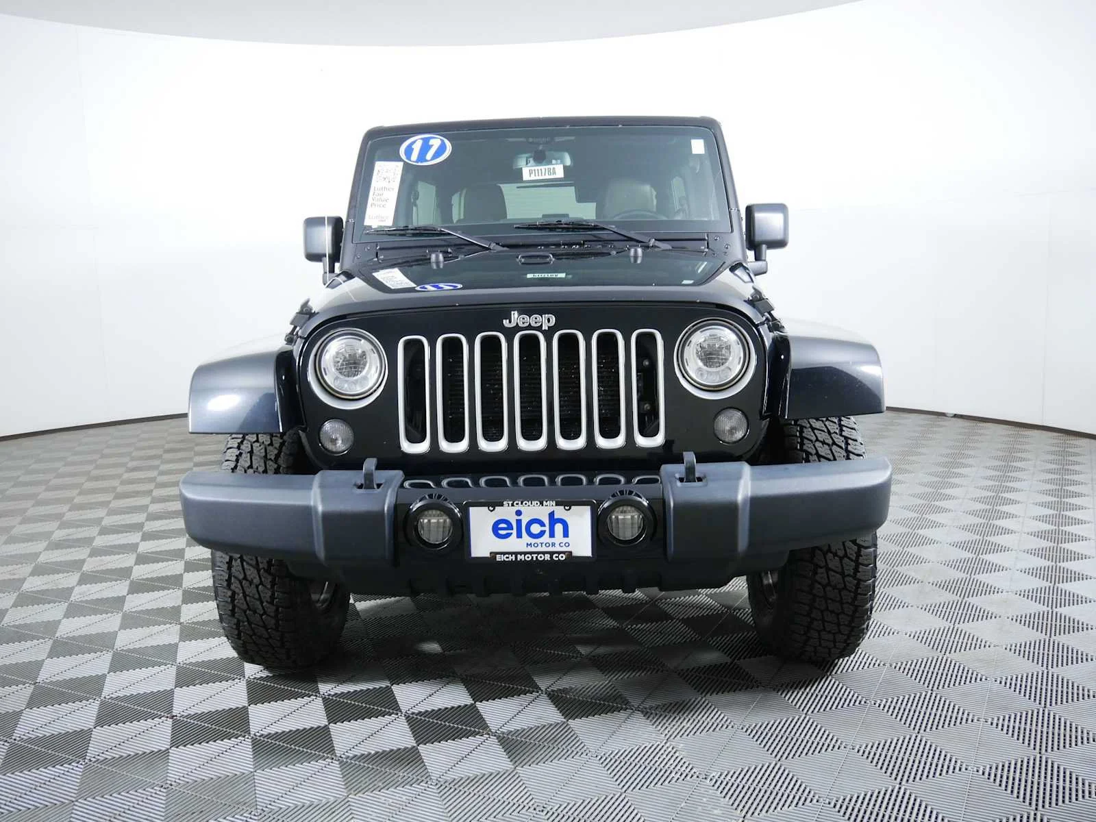 Used 2017 Jeep Wrangler Unlimited Sahara with VIN 1C4HJWEG3HL627116 for sale in St. Cloud, Minnesota