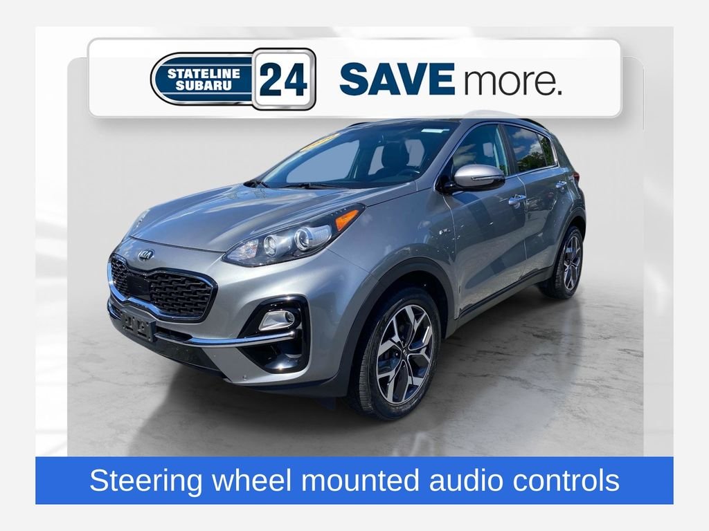 Used 2022 Blue Kia LX image 1