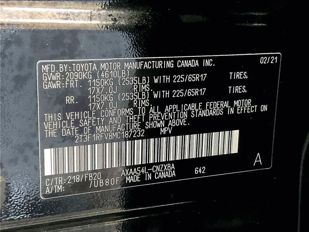 Certified Used 2021 Black Toyota LE image 35
