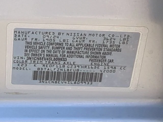 2025 Nissan Versa Sedan SV - Photo 33