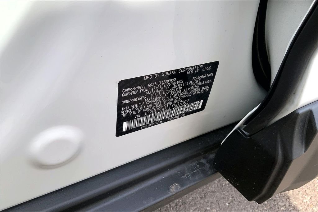 Used 2026 White Subaru Limited image 19