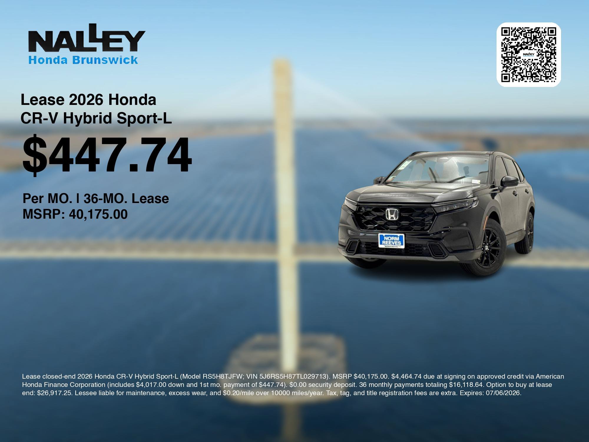 New 2026 Crystal Black Pearl Honda Sport-L image 3
