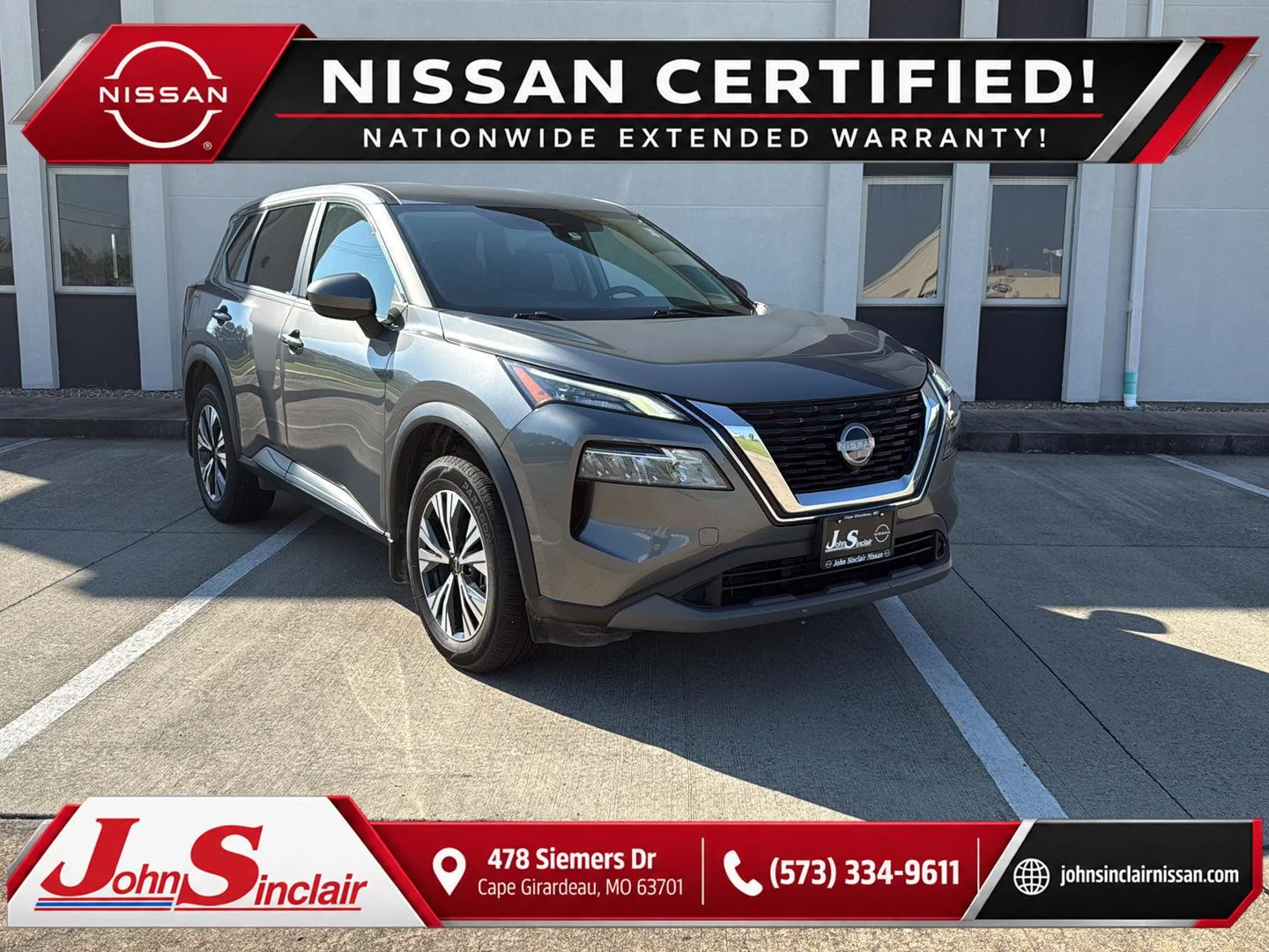 Certified Used 2023 Gun Metallic Nissan SV image 1