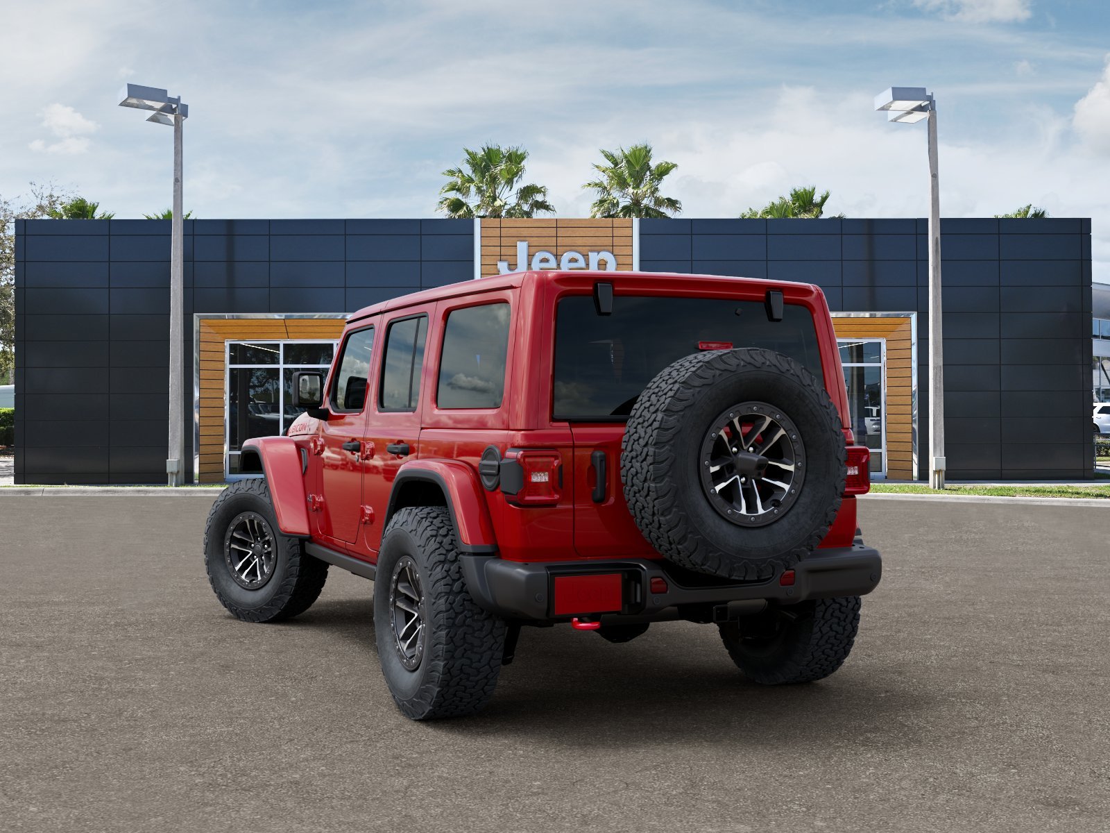 New 2026 Firecracker Red Clear-Coat Exterior Paint Jeep Rubicon X image 3