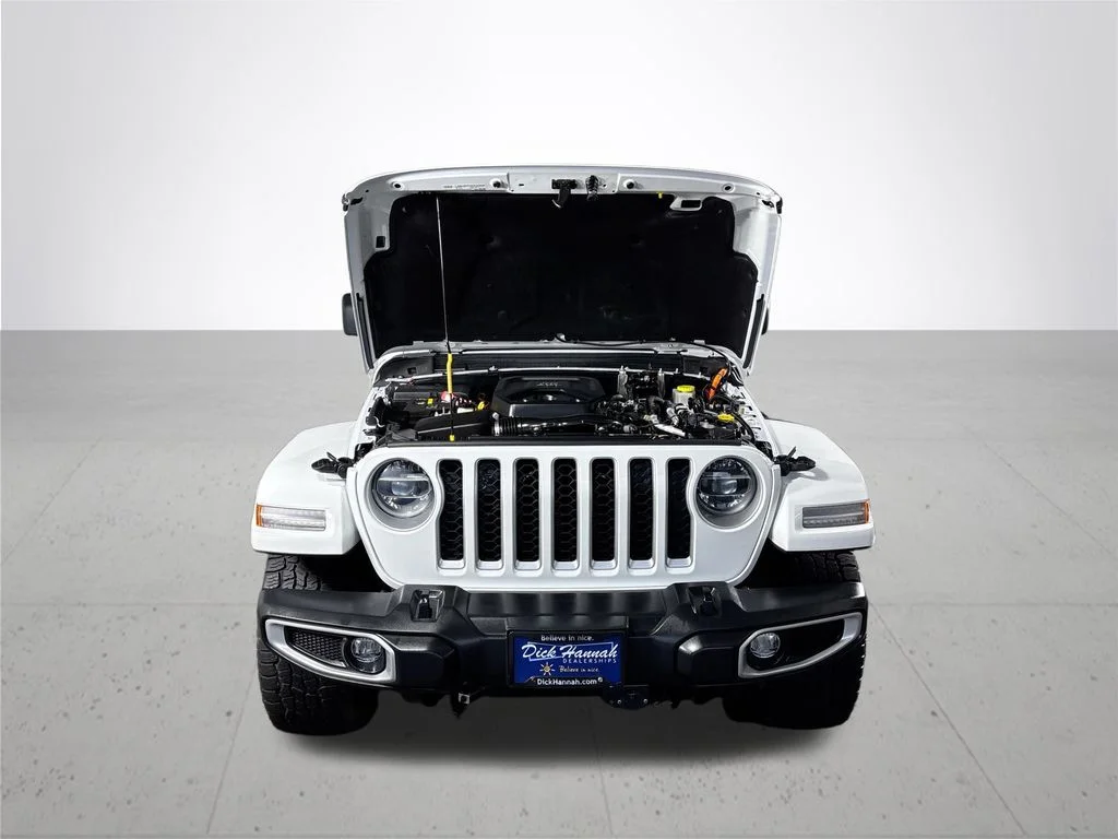 Used 2021 White Jeep Unlimited Sahara 4xe image 22