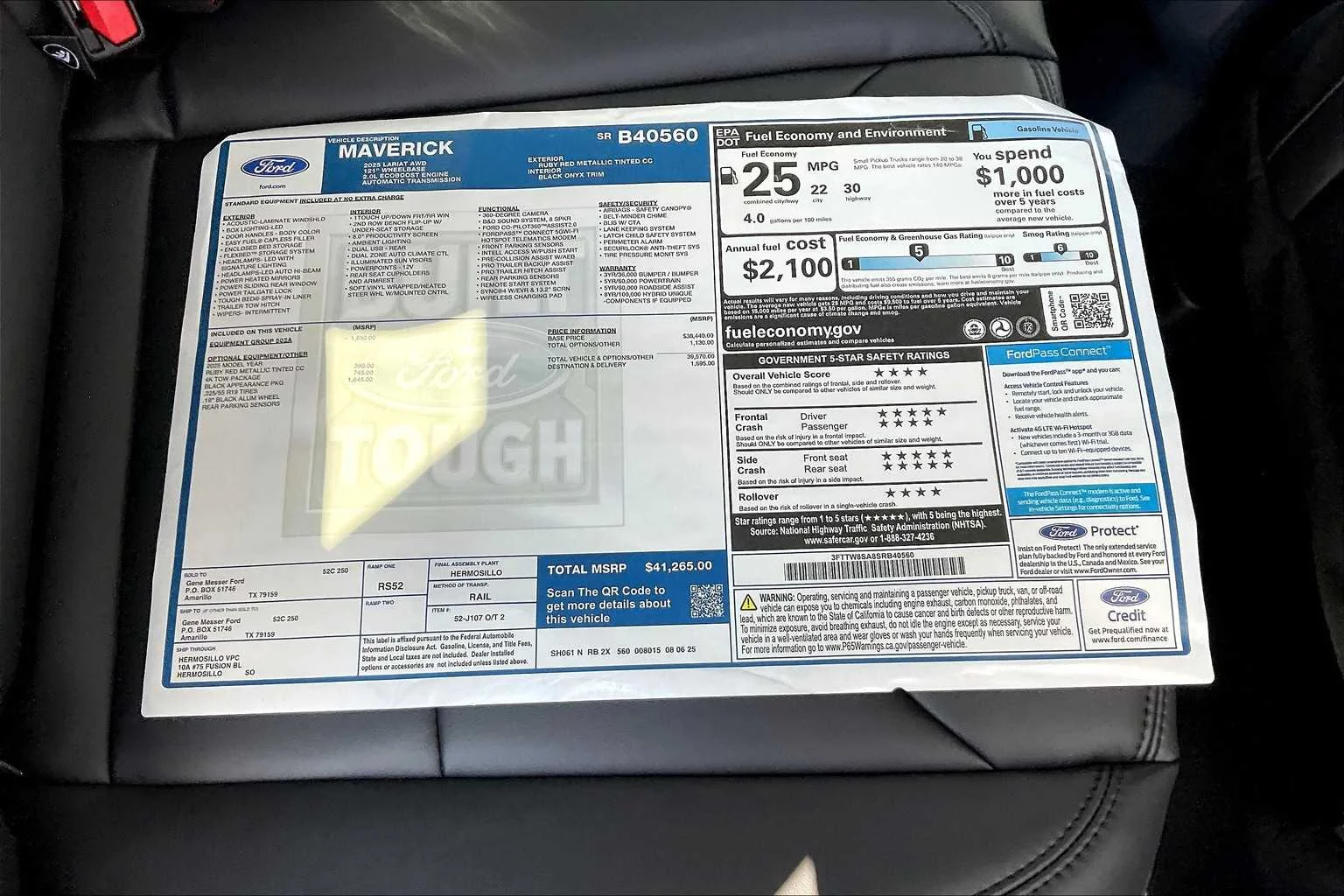 2025 Ford Maverick Lariat - Photo 20