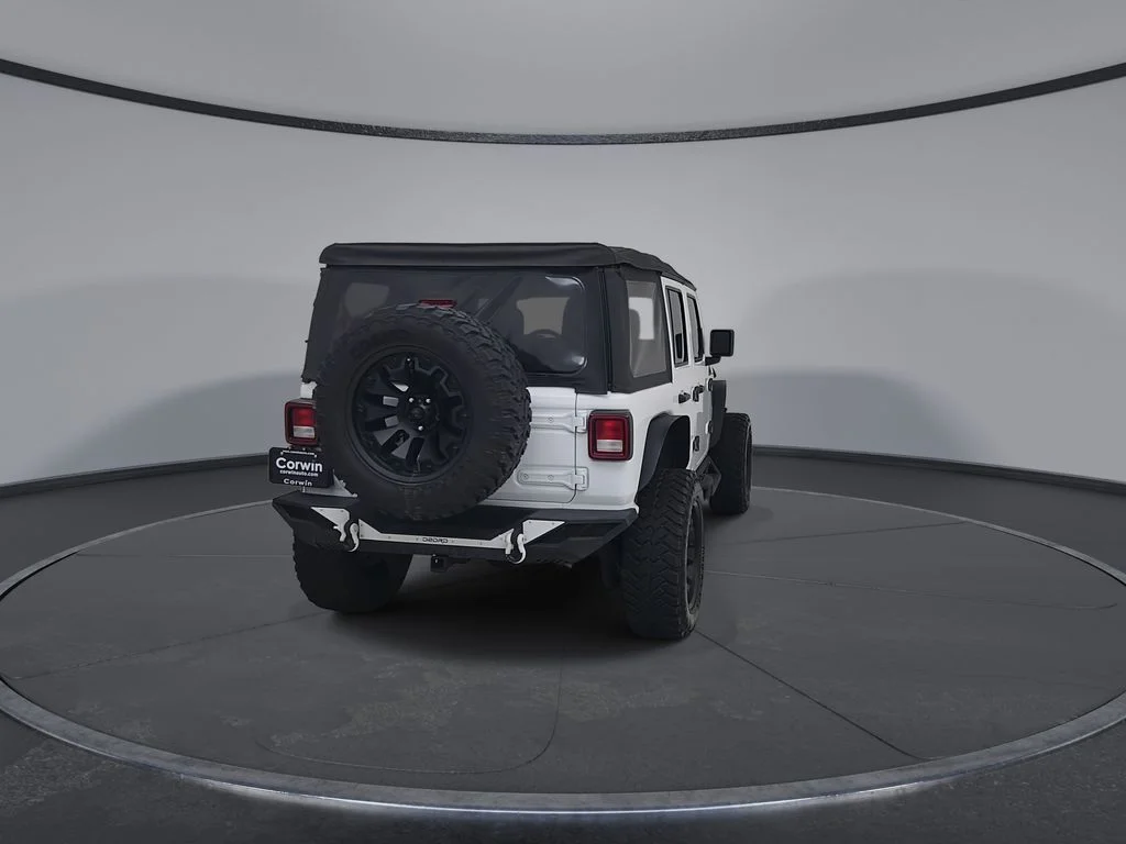 Used 2018 White Jeep Unlimited Sport image 14