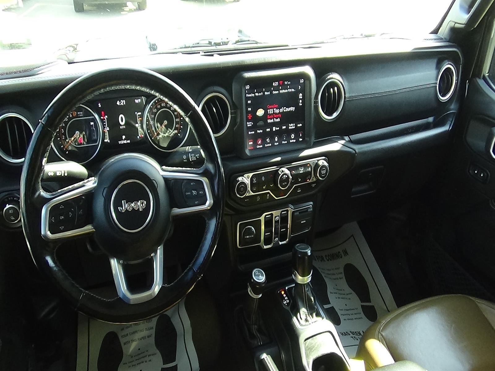Used 2021 Black Clear Coat (px8) Jeep Overland image 14
