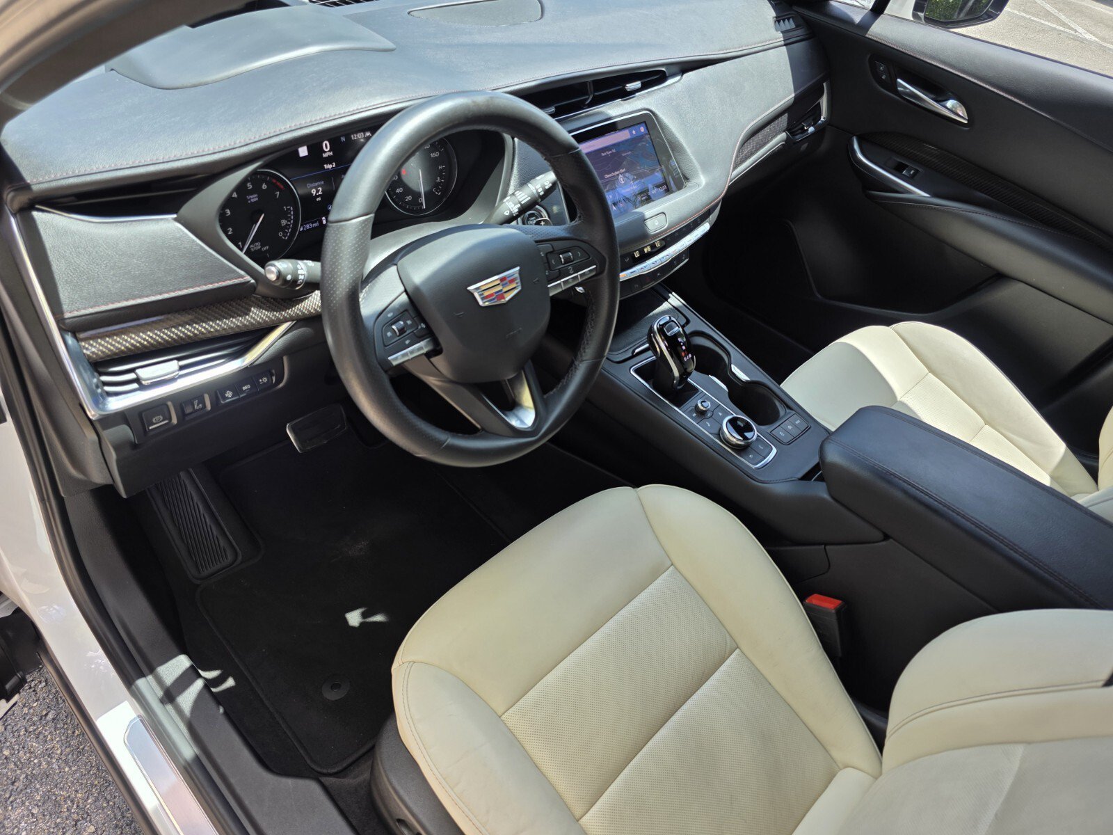 Used 2022 Crystal White Tricoat Cadillac FWD Sport image 11