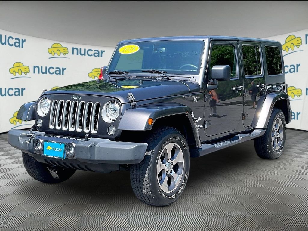 Used 2018 Gray Jeep Unlimited Sahara image 3