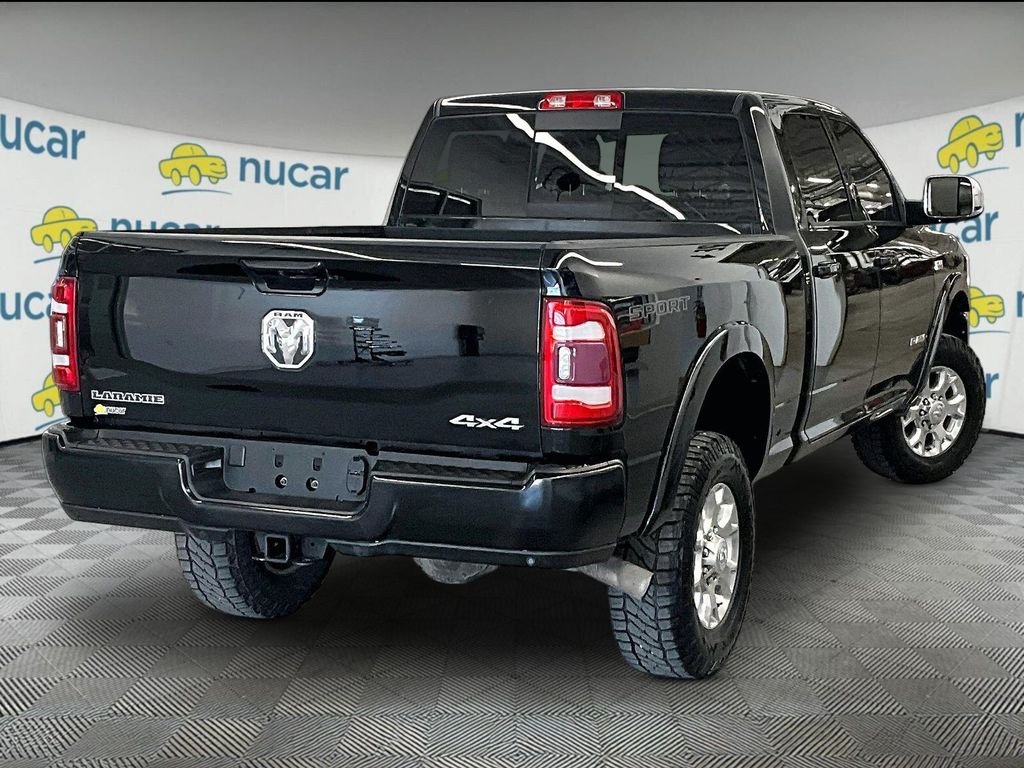 Used 2022 Diamond Black Crystal Pearlcoat Ram Laramie image 6