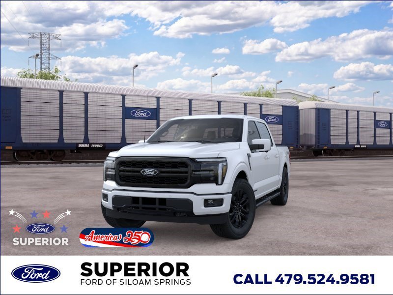 New 2026 Star White Metallic Tri-Coat Ford LARIAT image 2