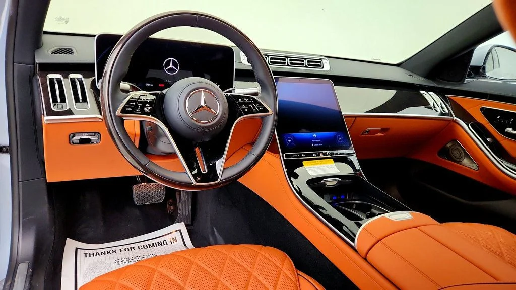 Used 2026 Cirrus Silver Metallic Mercedes-Benz S 580 4MATIC® Sedan w/ Nappa Leather & Wood Trim image 12