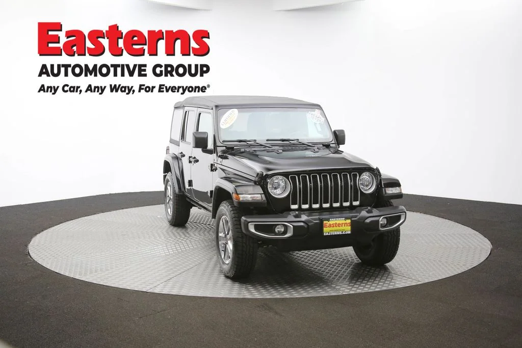 Used 2021 Black Jeep Unlimited Sahara image 48