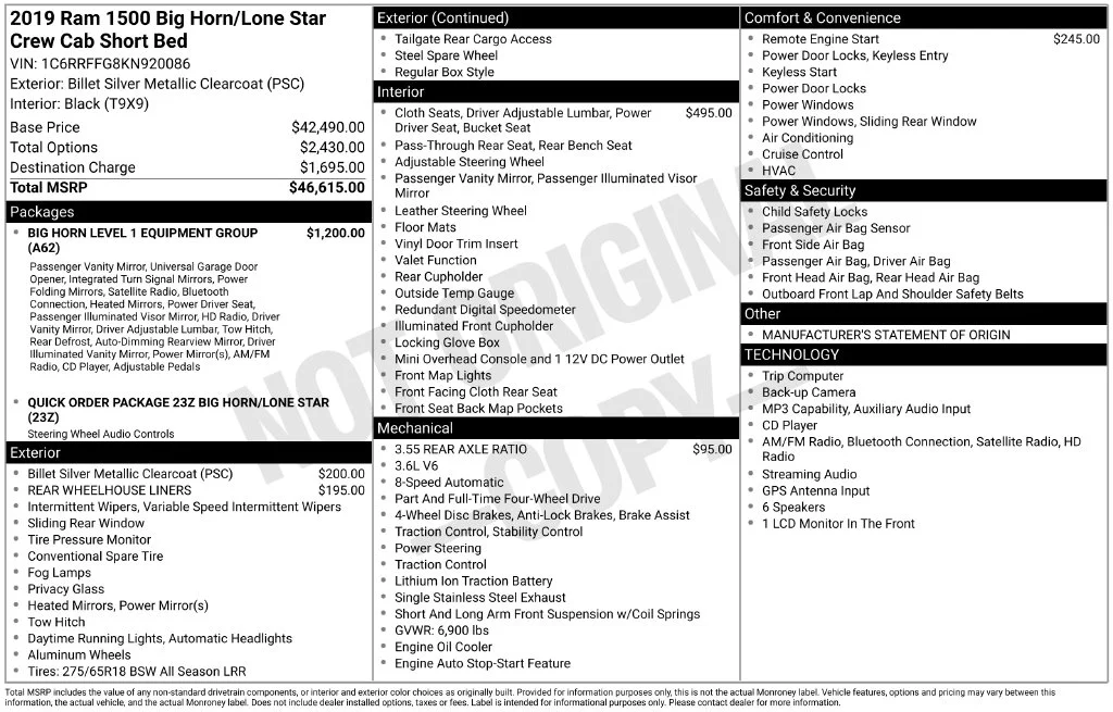 Used 2019 Silver Ram Big Horn/Lone Star image 7