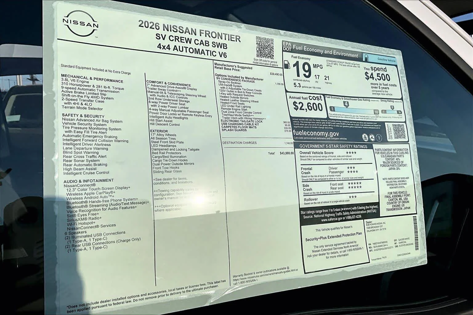 New 2026 Glacier White Nissan SV image 19