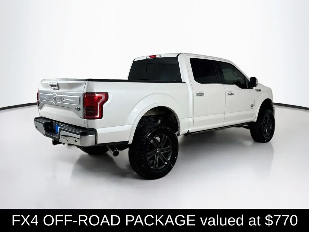 Used 2017 White Platinum Clearcoat Metallic Ford King Ranch image 8