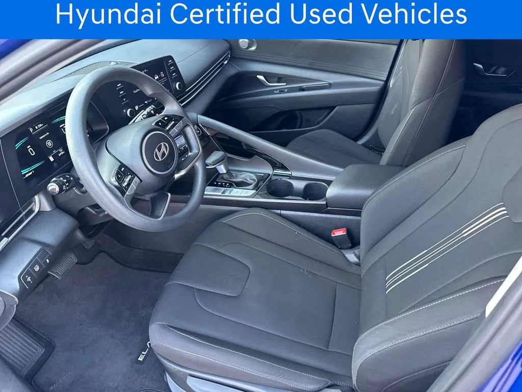 Certified Pre-Owned 2025 Hyundai Elantra Hybrid Blue