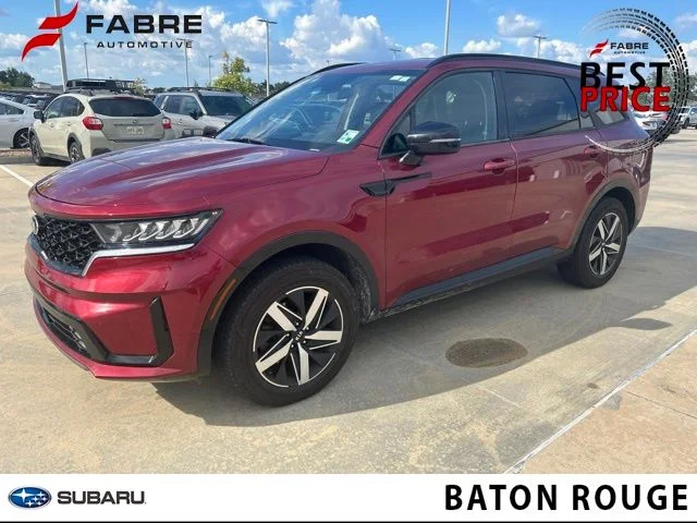 Used 2021 Red Kia EX image 1