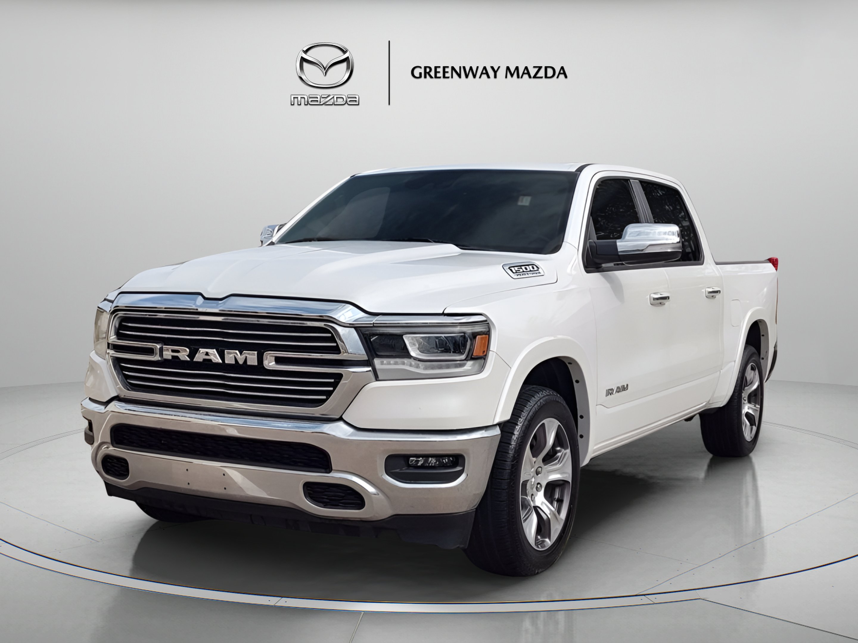 Used 2021 Ivory White Tri-Coat Pearlcoat Ram Laramie image 3