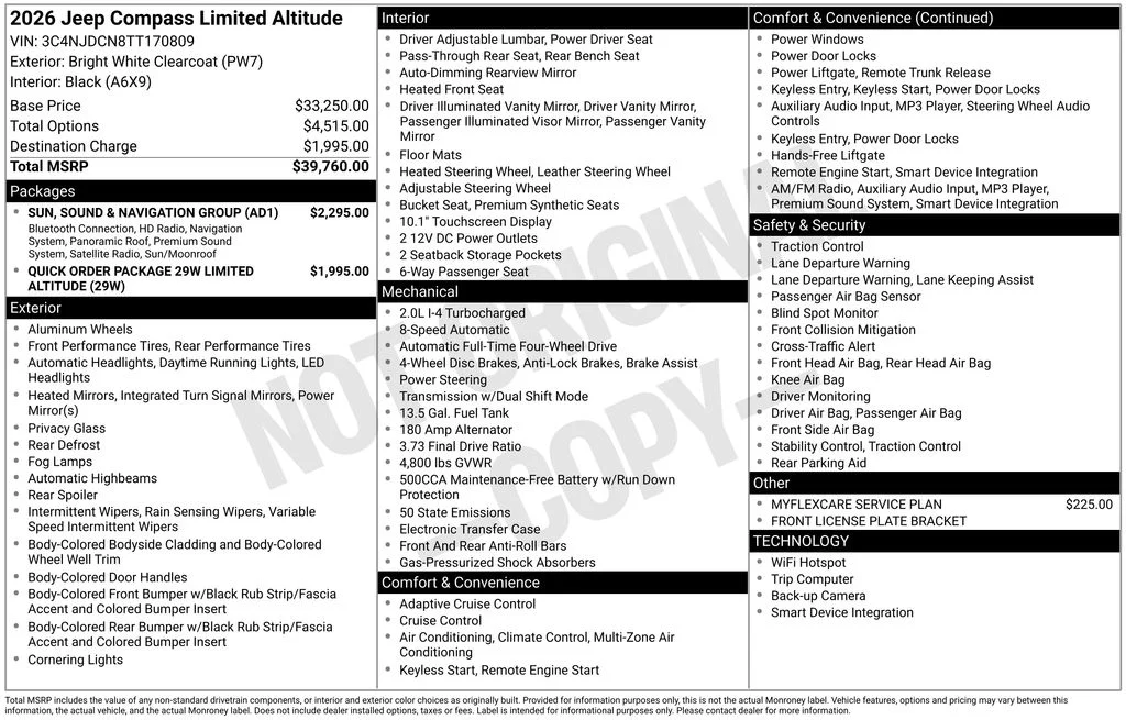 New 2026 Bright White Clear-Coat Exterior Paint Jeep Limited image 6