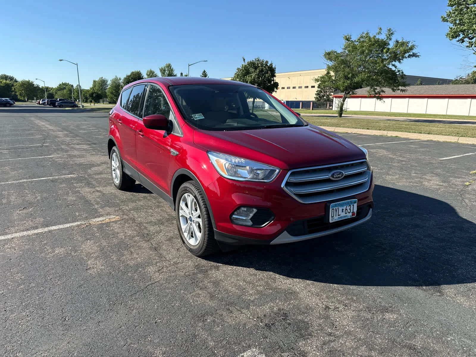 Used 2019 Ruby Red Metallic Tinted Clearcoat Ford SE image 2