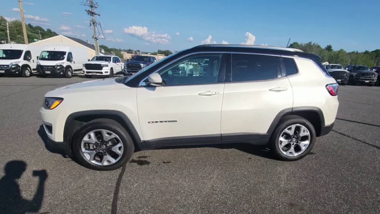 Used 2021 Pearl White Tri-Coat Jeep Limited image 5