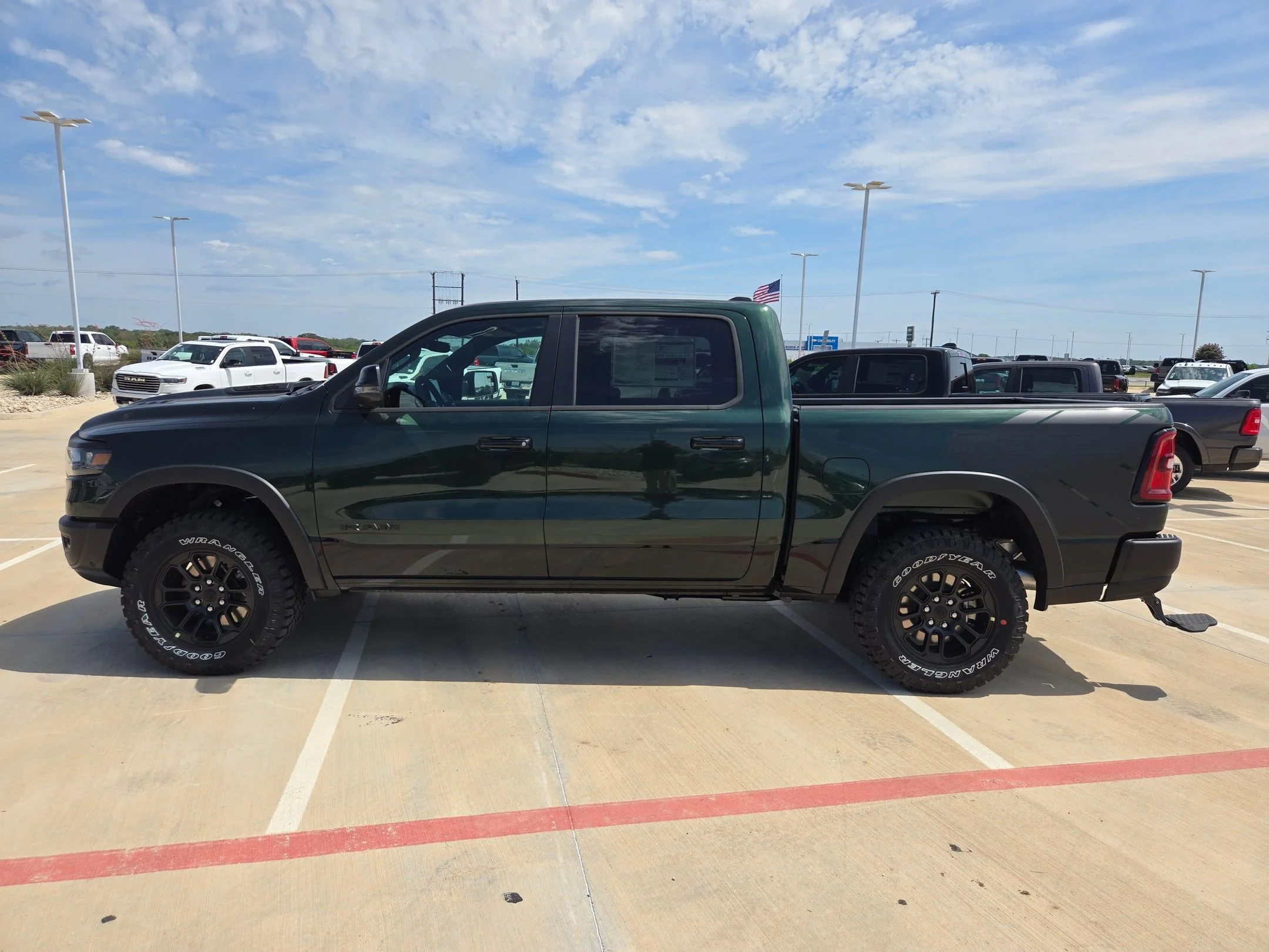 New 2026 Serrano-Green Metallic Exterior Paint RAM Rebel image 6