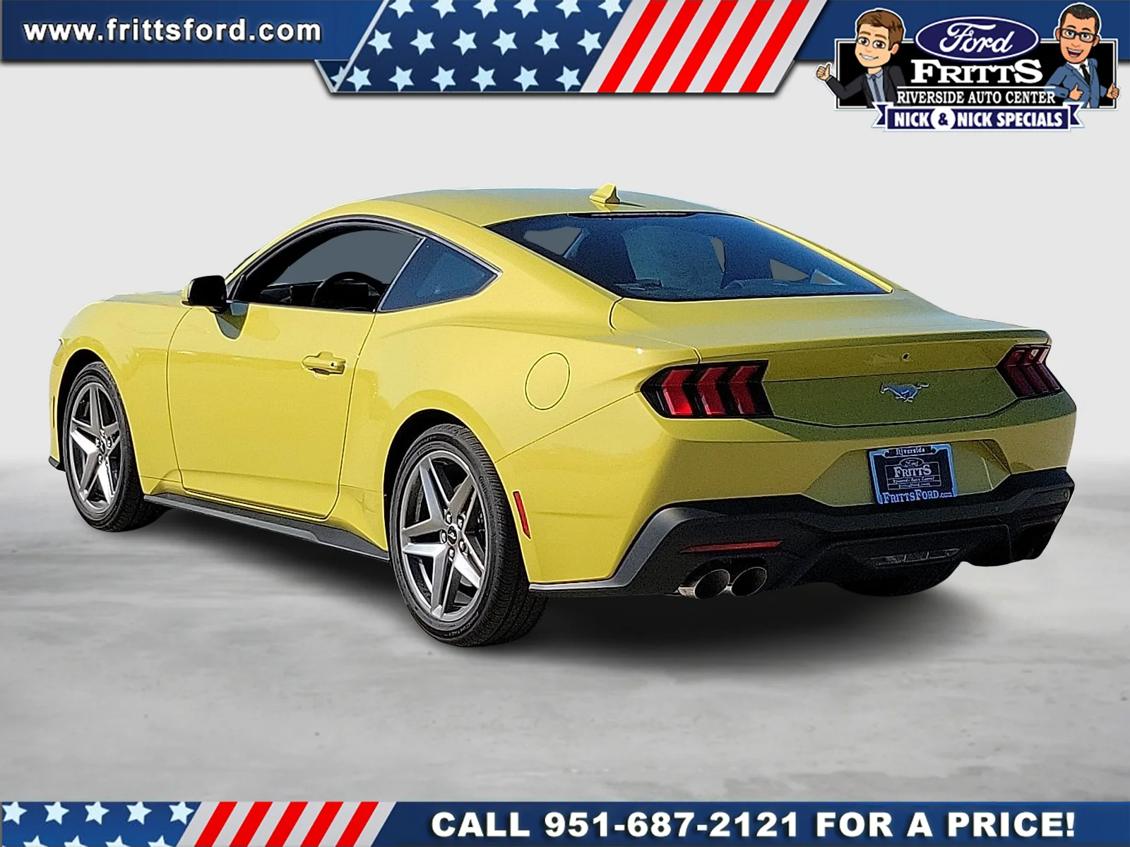 Used 2025 Lime Yellow Metallic Ford EcoBoost Fastback image 2