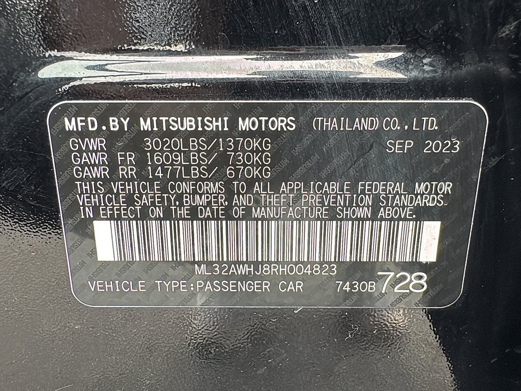 Used 2024 Jet Black Metallic Mitsubishi SE image 32