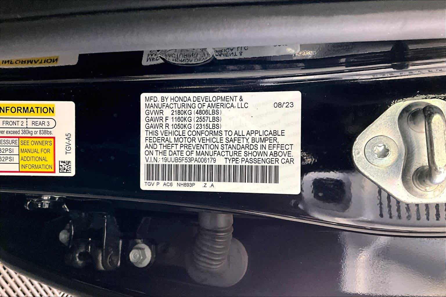 Certified Used 2023 Majestic Black Pearl Acura With A-Spec Package image 34