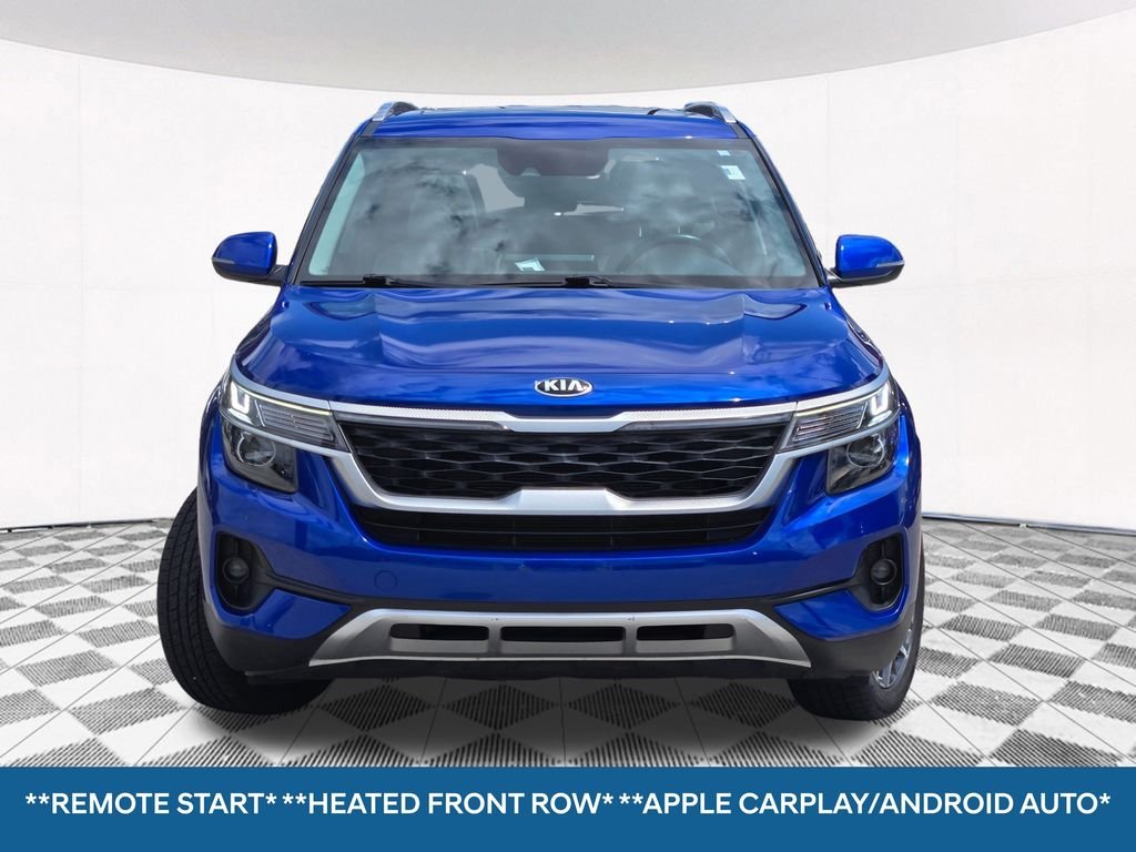Used 2021 Blue Kia EX image 4