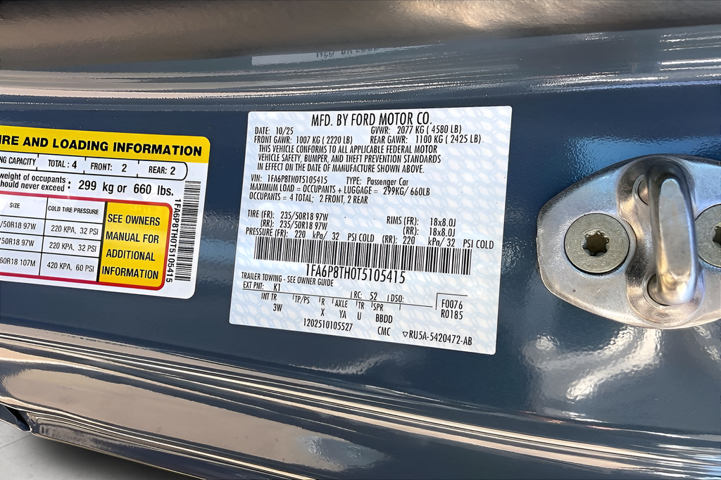 New 2026 Vapor Blue Metallic Ford EcoBoost Premium image 12