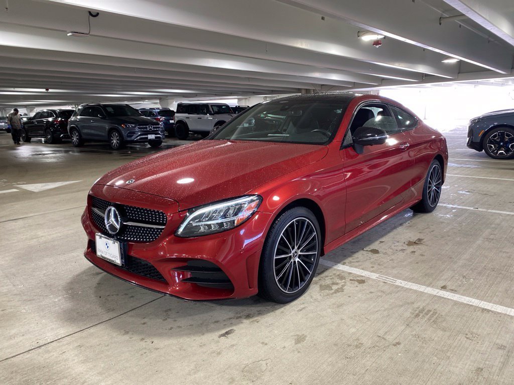 Used 2021 designo Cardinal Red Metallic Mercedes-Benz C 300 image 1