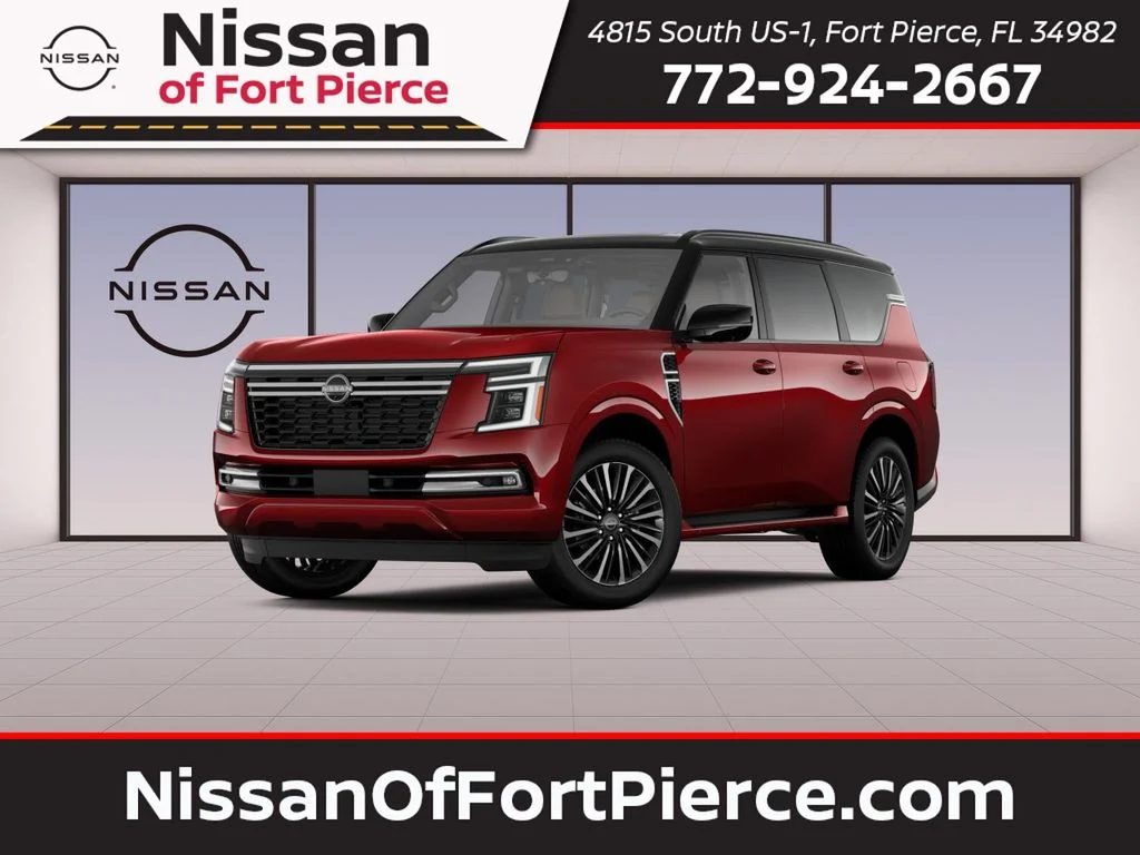 New 2026 Coulis Red Pearl / Super Black Two-tone Nissan Platinum Reserve image 1