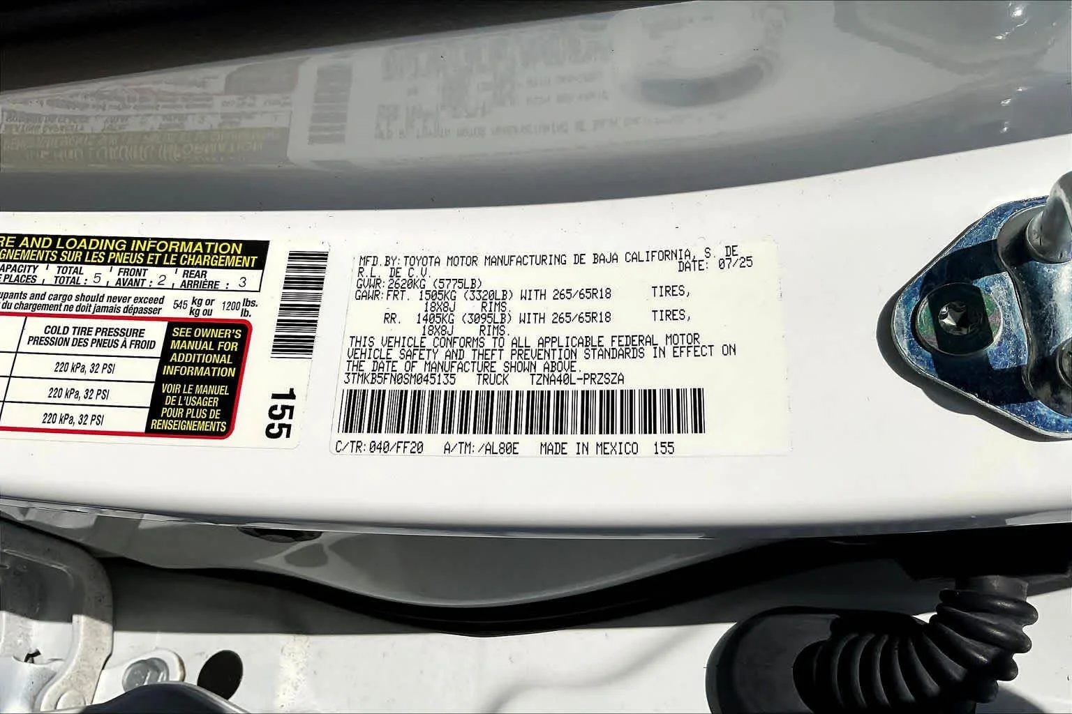 Used 2025 Ice Cap Toyota SR5 image 34
