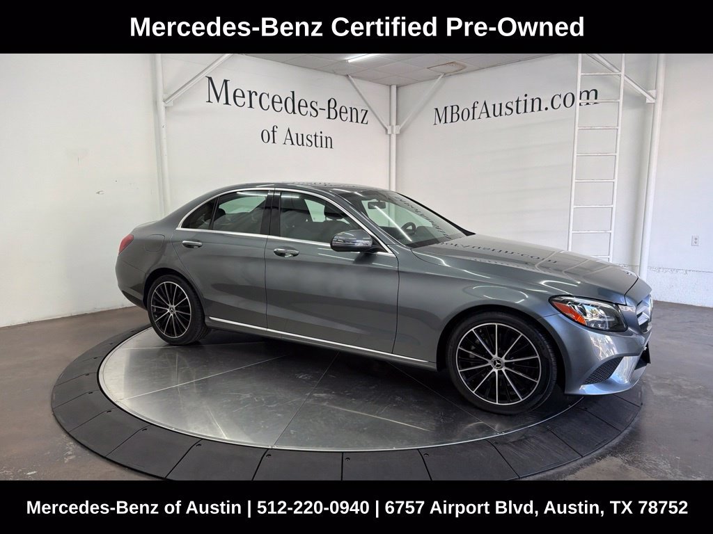 Certified Used 2021 Gray Mercedes-Benz C 300 image 1